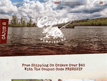 Tablet Screenshot of cajunbowfishing.com